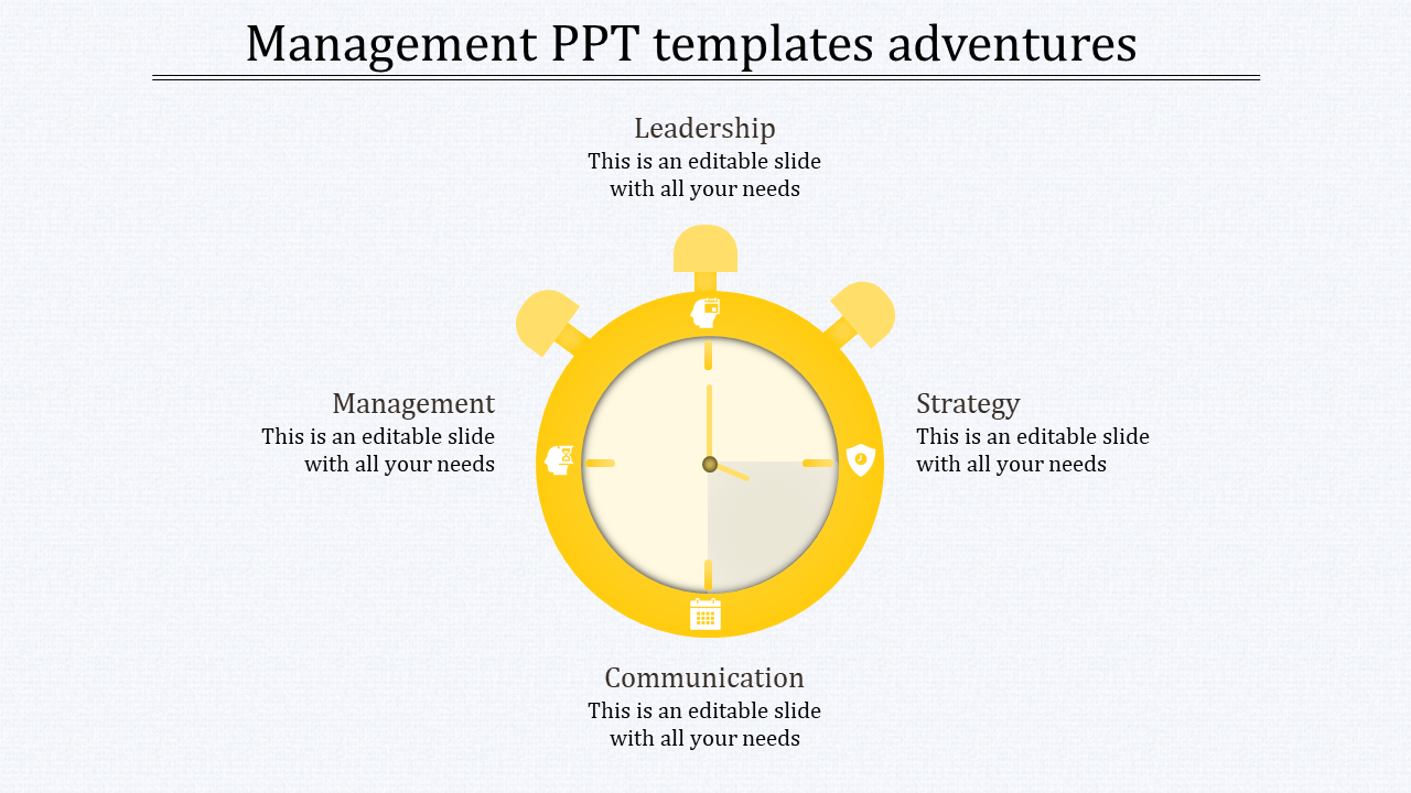 management ppt templates-yellow